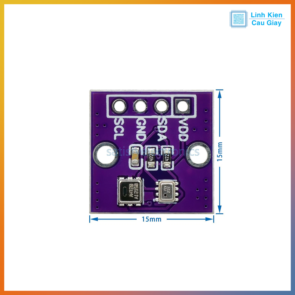 Module cảm biến nhiệt độ, độ ẩm và áp suất không khí AHT20 + BMP280