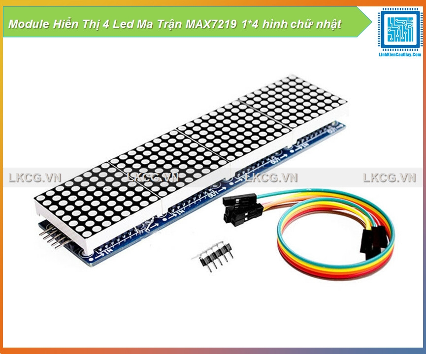 Module Hiển Thị 4 Led Ma Trận MAX7219 1*4 hình chữ nhật