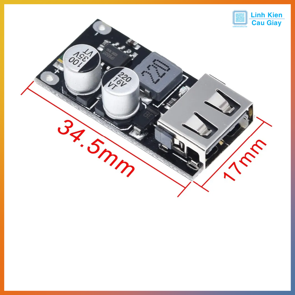 Module sạc dự phòng QC3.0 QC2.0 USB Quick Charge