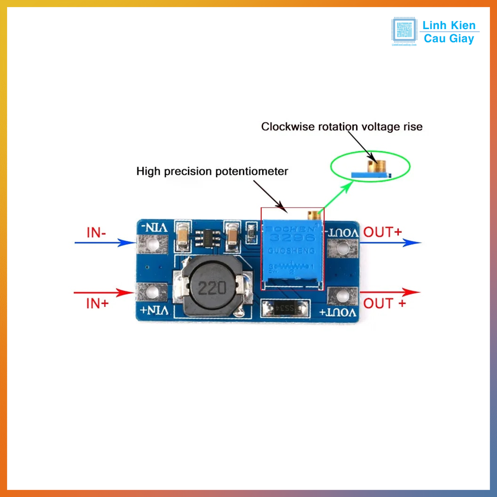 Module tăng áp DC-DC Boost Converter MT3608