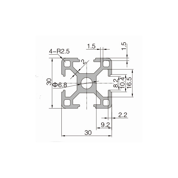 Nhôm định hình tiêu chuẩn EU 3030, 3060, 3090