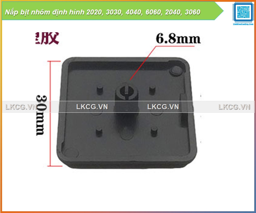 Nắp bịt nhôm định hình 2020, 3030, 4040, 6060, 2040, 3060