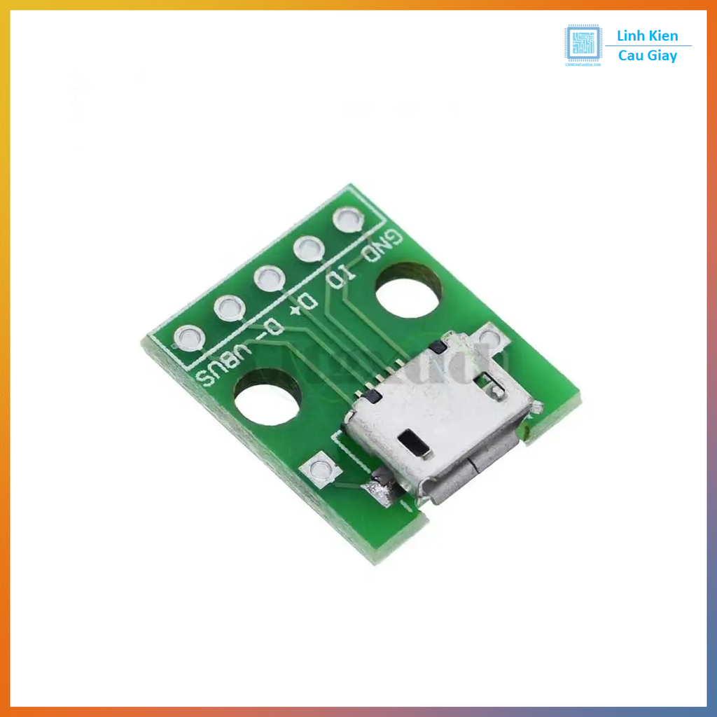 PCB chuyển đổi USB-A, USB-B, Micro USB, Mini USB, Type-C ra chân cắm 2.54mm