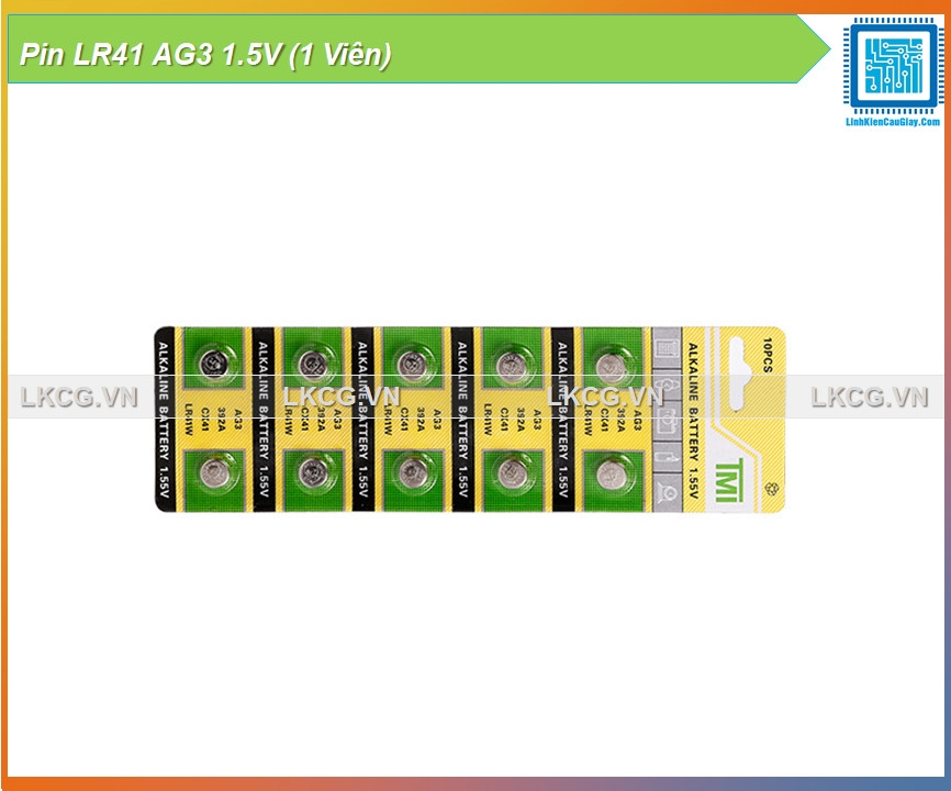 Pin LR41 AG3 1.5V (1 Viên)