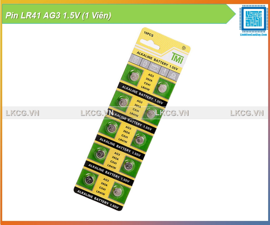 Pin LR41 AG3 1.5V (1 Viên)