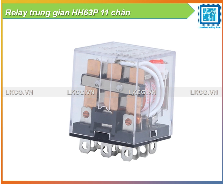 Relay trung gian HH63P 11 chân