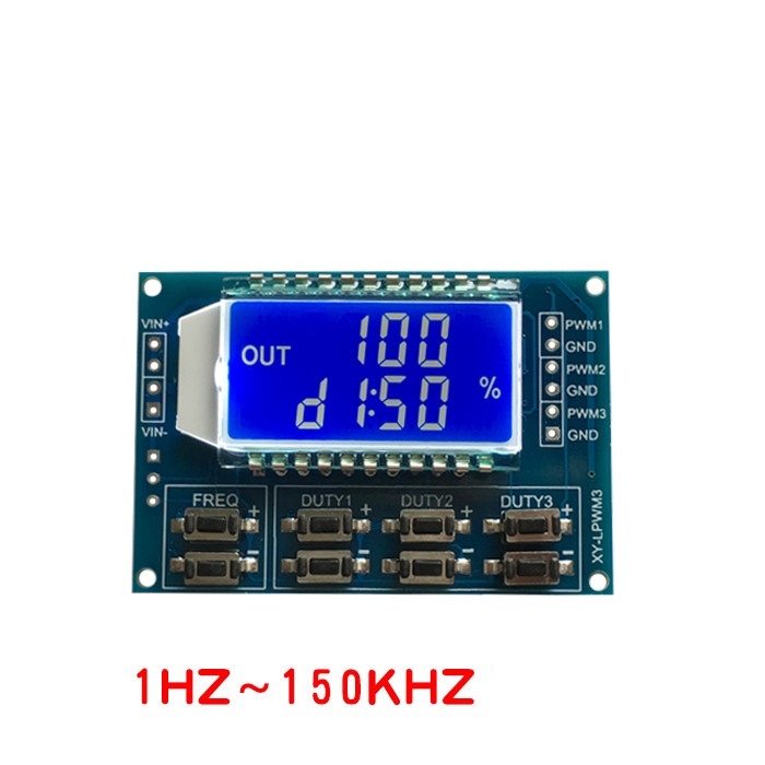 Module tạo xung PWM 3 kênh hiển thị LCD