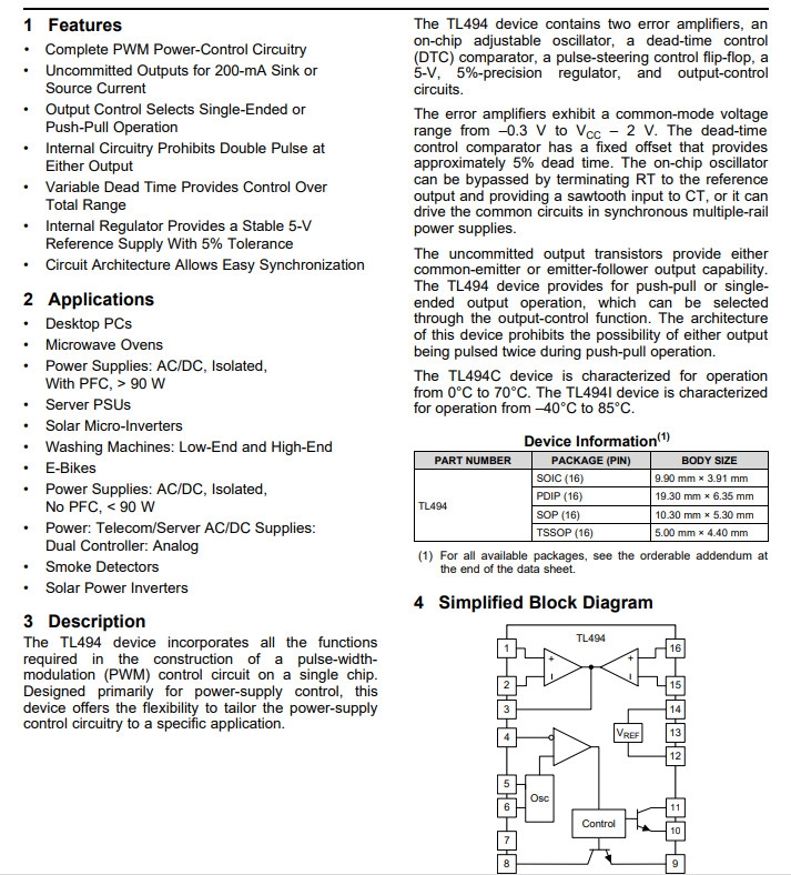 Linh kiện TL494C SOP-16