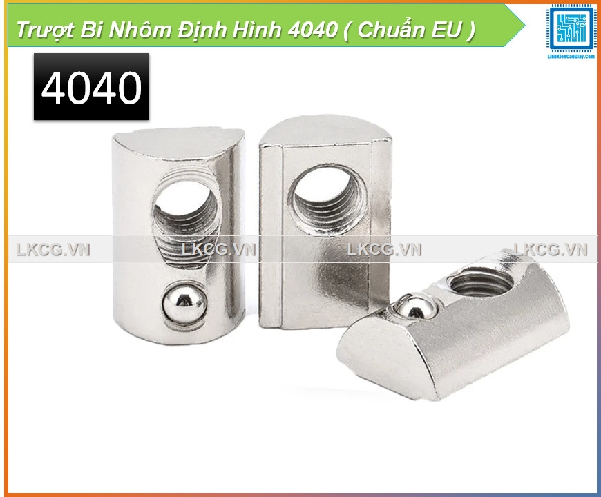 Trượt Bi Nhôm Định Hình 4040 ( Chuẩn EU )