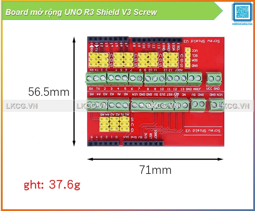 Board mở rộng UNO R3 Shield V3 Screw