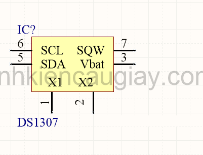 Linh kiện DS1307 thời gian thực