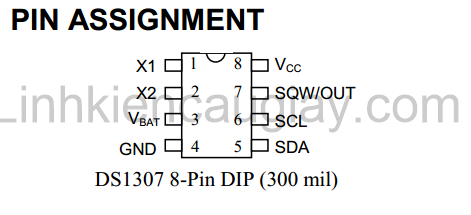 Linh kiện DS1307 thời gian thực