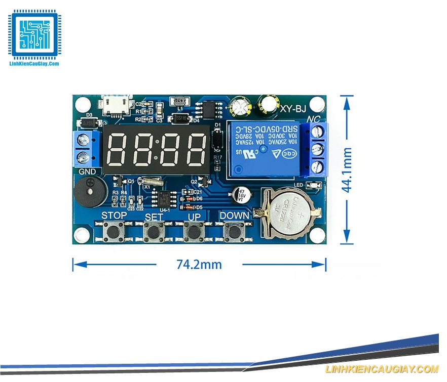 Mạch Hẹn Giờ Đóng Ngắt Relay Theo Thời Gian Thực