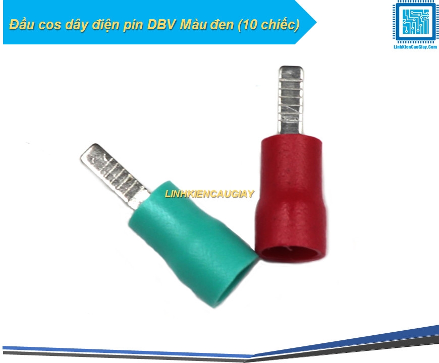 Đầu cos dây điện pin DBV Màu đen (10 chiếc)