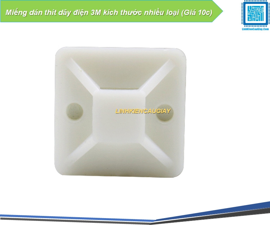 Miếng dán thít dây điện 3M kích thước nhiều loại (Giá 10c)