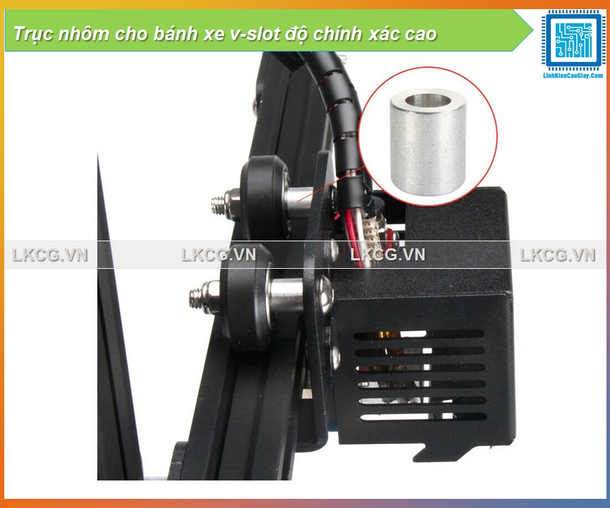 Trục nhôm cho bánh xe v-slot độ chính xác cao