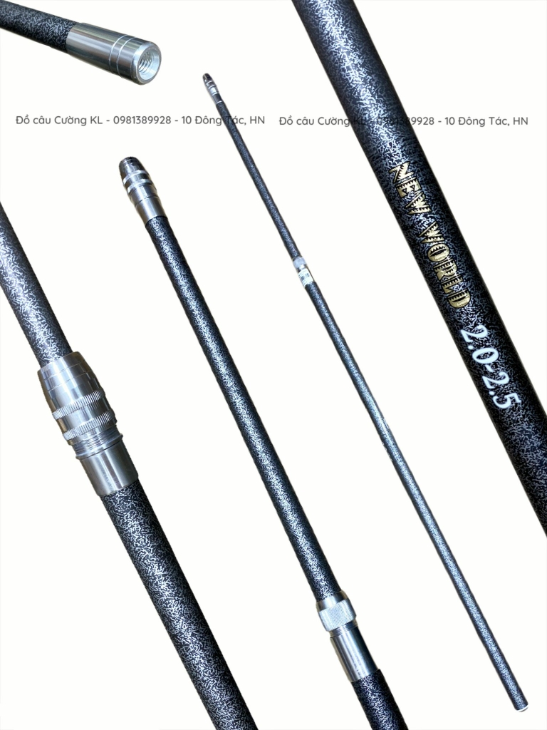 Cán vợt câu tay Carbon Gama đầu trắng 2m5