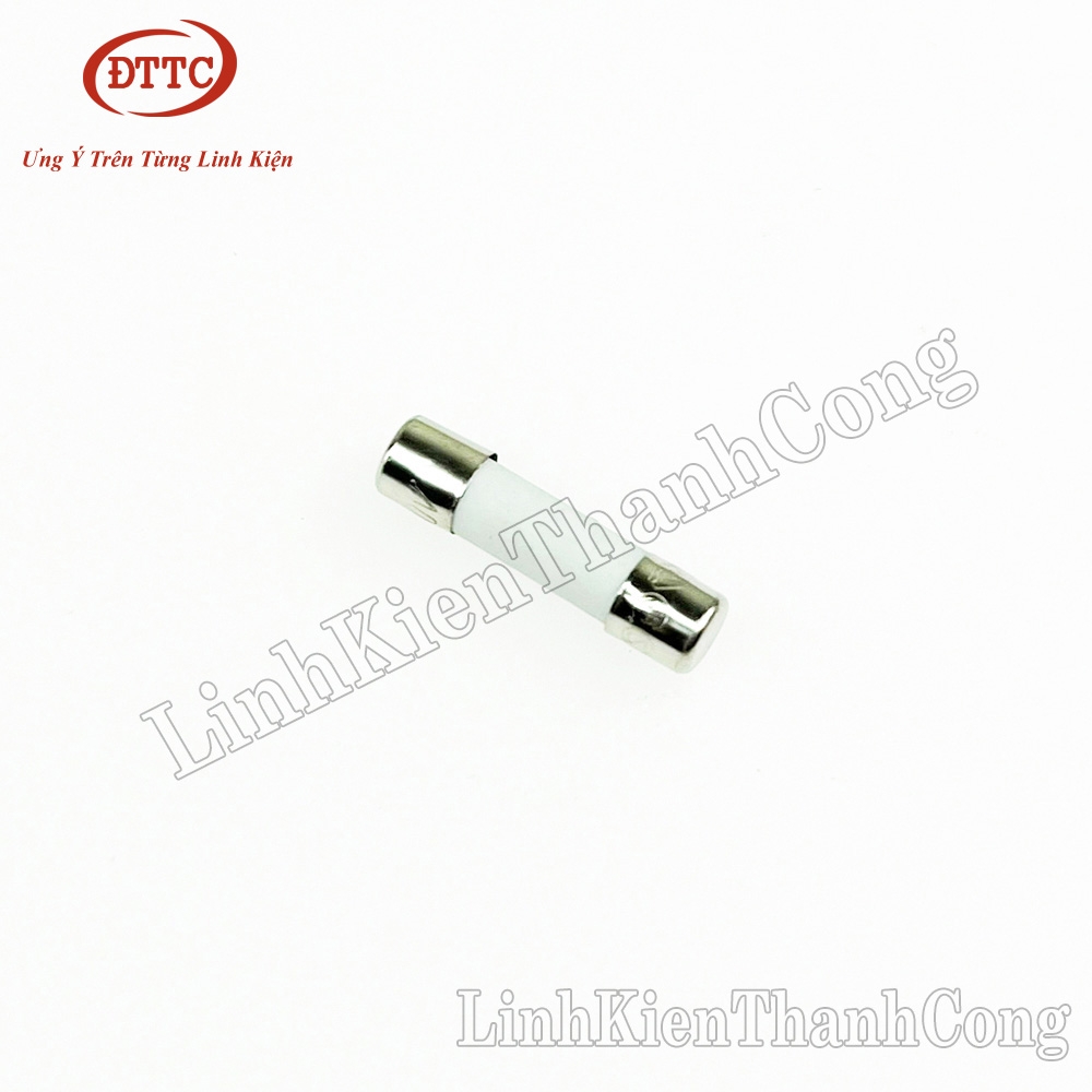 Cầu Chì Sứ Trắng 15A 250V 5x20mm