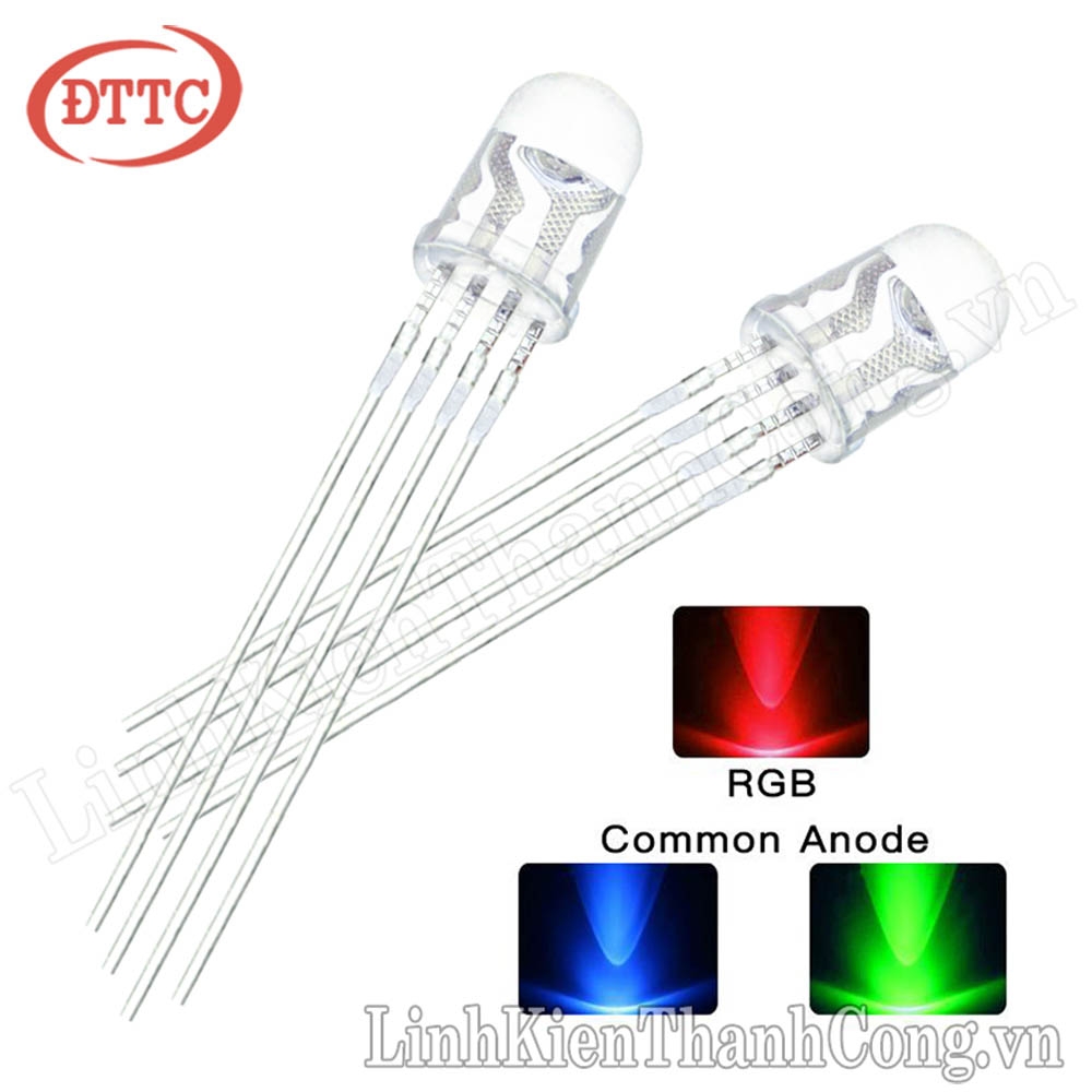 LED 3 Màu RGB 5mm (Anot Chung)