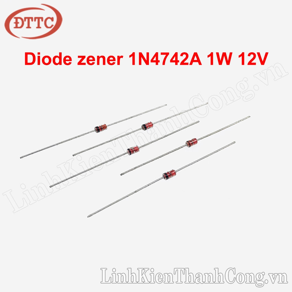 Diode Zener 1N4742A 1W 12V