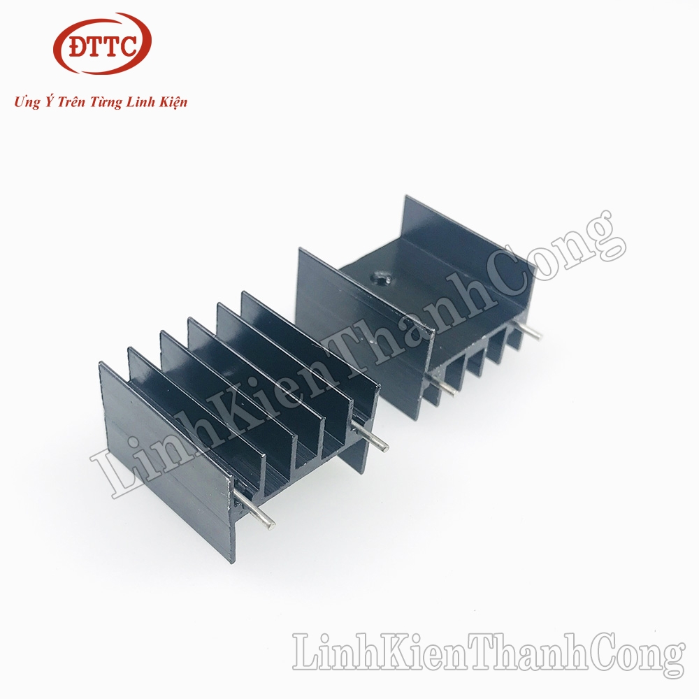 Nhôm Tản Nhiệt TO247 23x16x25mm Đen