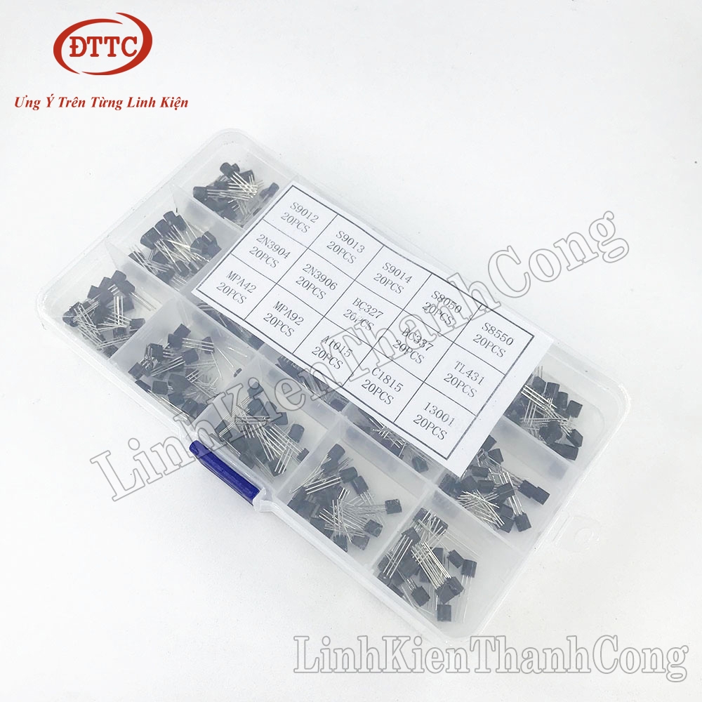 Combo 15 Loại Transistor TO-92 (300 Cái)