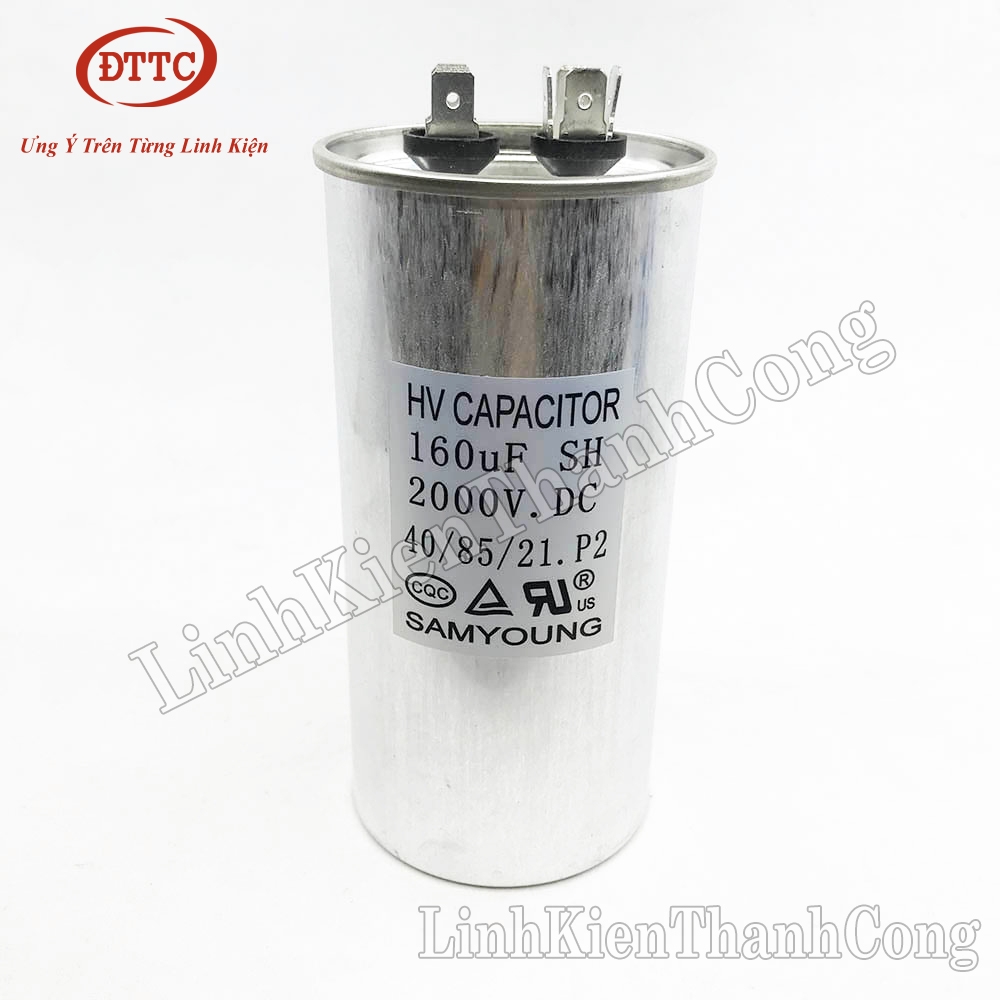 Tụ Dầu 160uF 2000V SAMYOUNG (60x135mm)