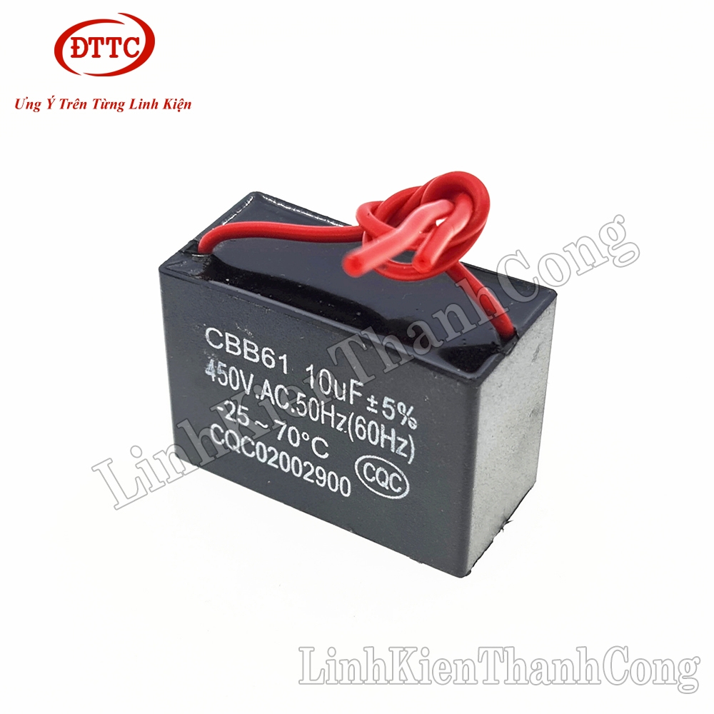 Tụ Quạt CBB 10uF 450VAC