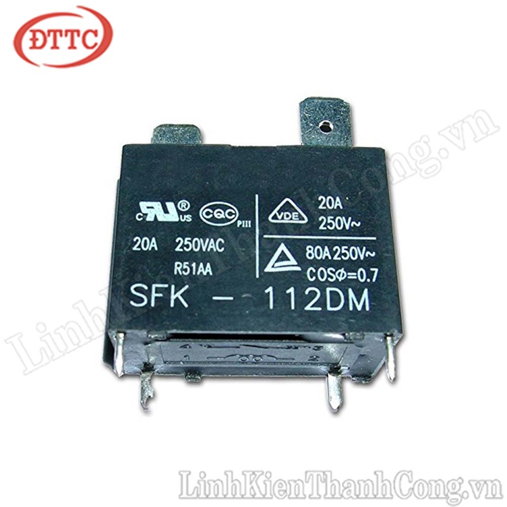 Relay SFK-112DM SANYOU 12VDC 20A 250VAC