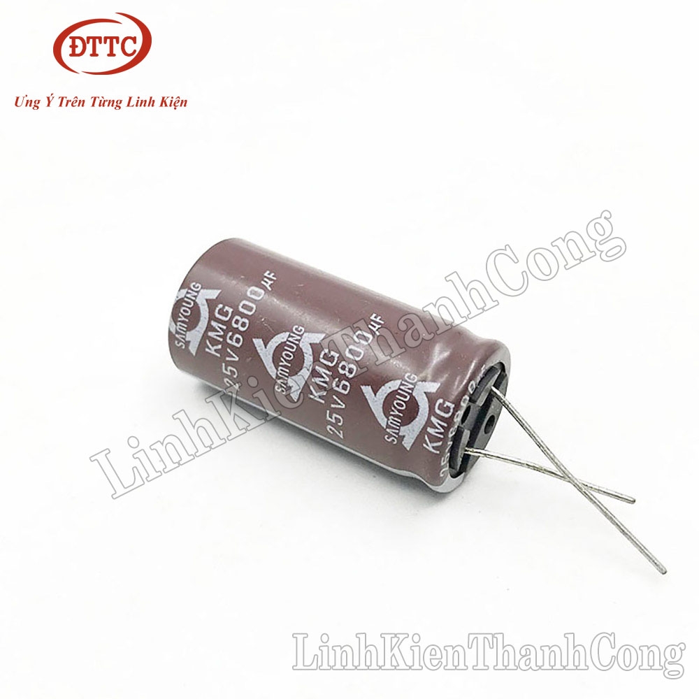 Tụ SAMYOUNG 6800uF 25V (18x35mm)