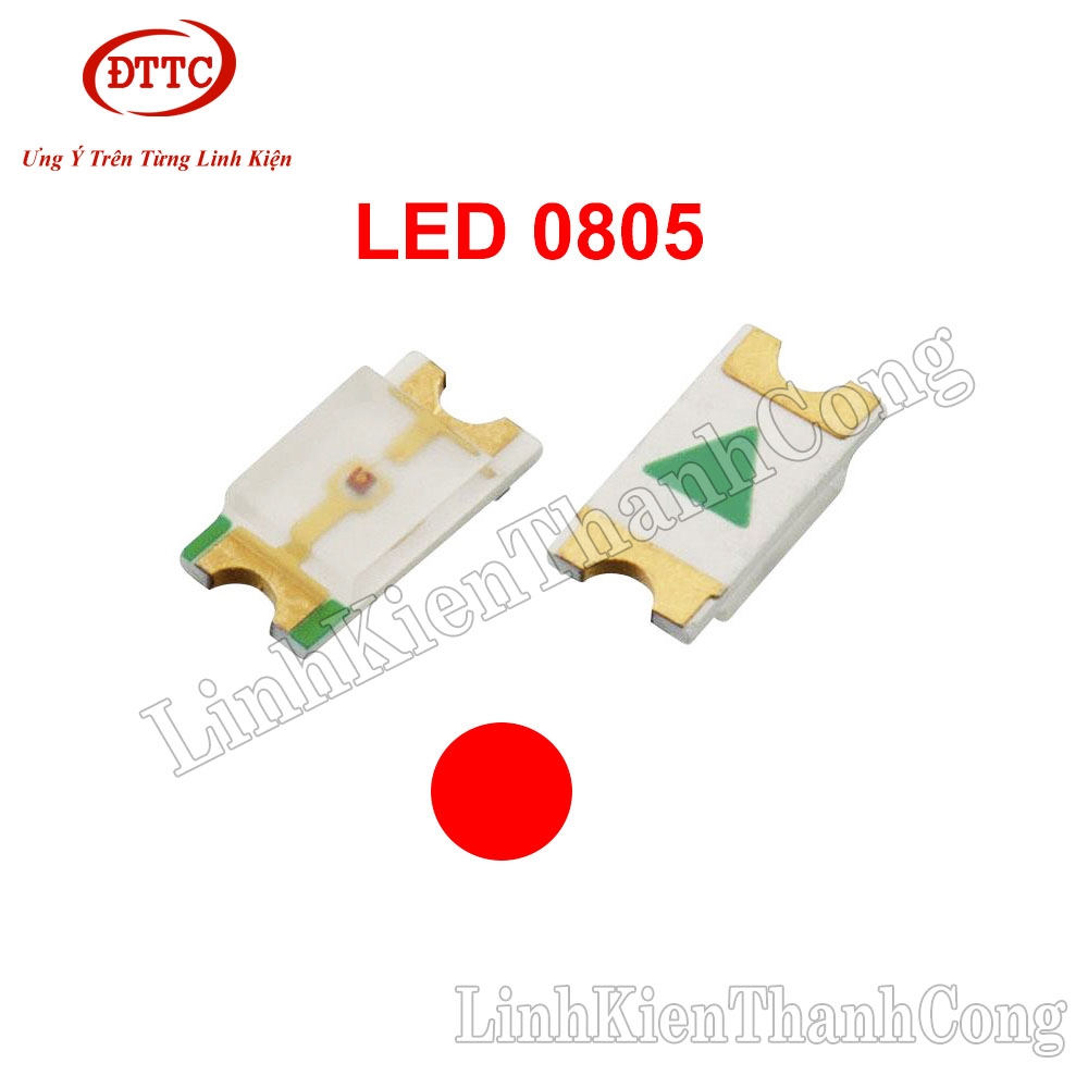 LED Dán 0805 Màu Đỏ (10 Chiếc)