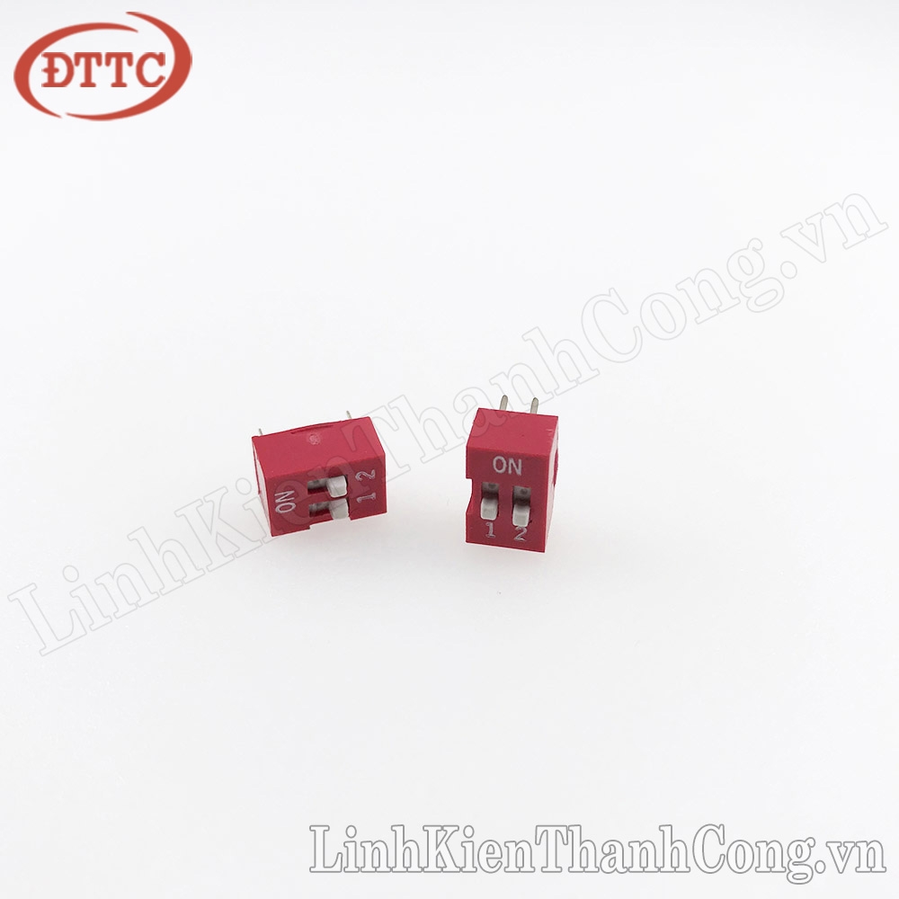 Công Tắc Bit 2P (2 Số) Màu Đỏ