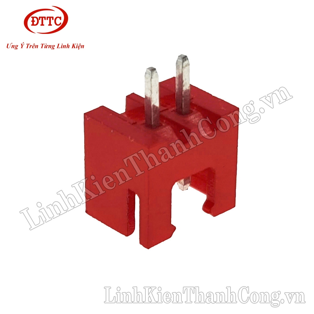 Header 2P XH2.54-2P Đực Thẳng Màu Đỏ