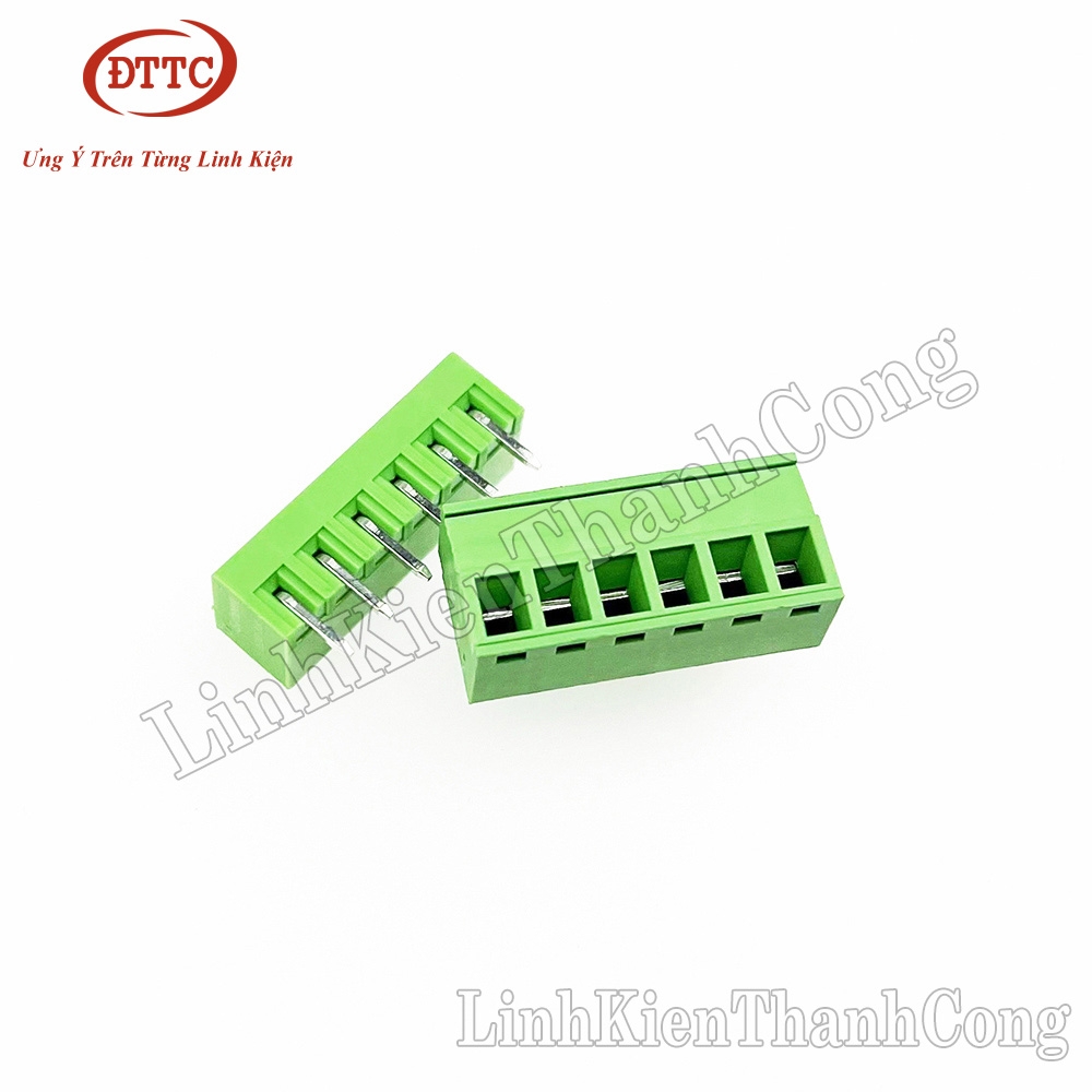 Cầu Đấu Terminal Cong 15EDG 3.81mm 6P (Đực + Cái)