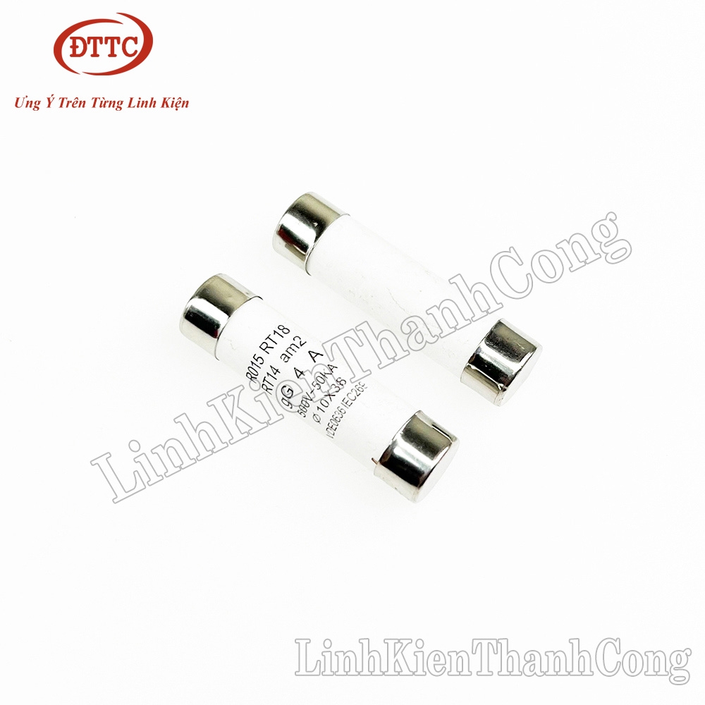 Cầu Chì Sứ 10x38mm 4A 500V