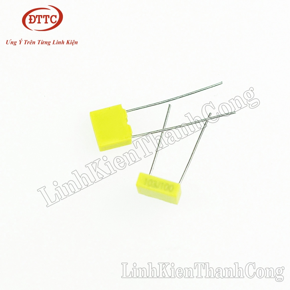 Tụ 10nF 103J 100V Màu Vàng 5mm