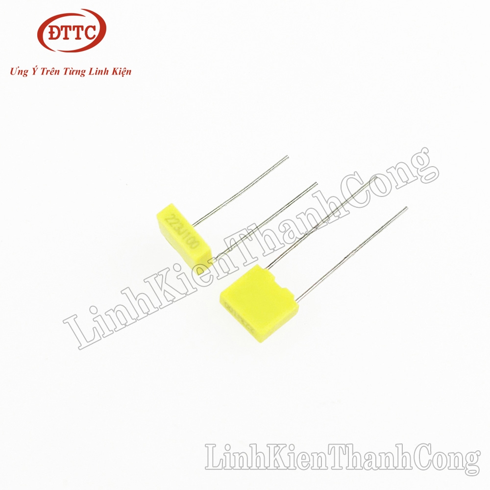 Tụ 22nF 223J 100V Màu Vàng 5mm