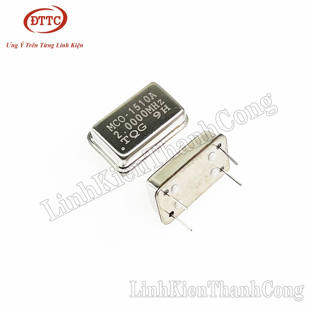 Thạch Anh 2Mhz 13x21mm 4 Chân Chữ Nhật