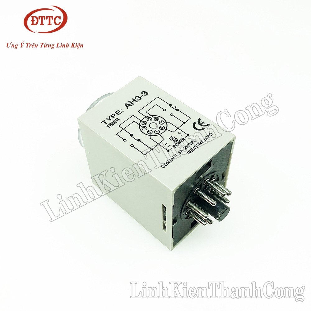 Relay Thời Gian AH3-3 220VAC 60s 60 Giây