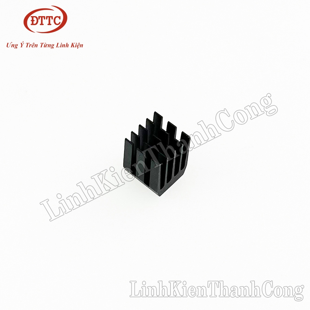 Nhôm Tản Nhiệt CNC 9x9x12mm Màu Đen