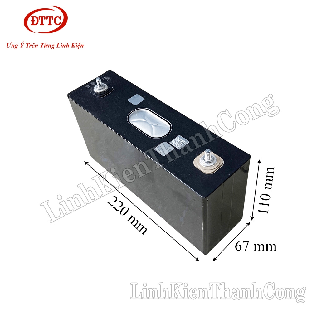 Pin Lithium NCM 3.7V 250Ah 220x67x110mm (Dài x Rộng x Cao)