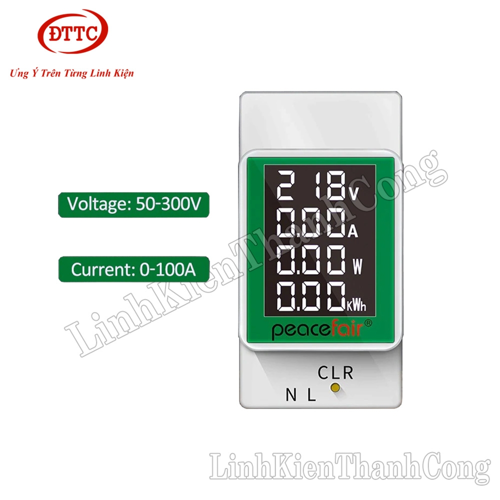 Công Tơ 4 Thông Số PZEM-008 220V 100A