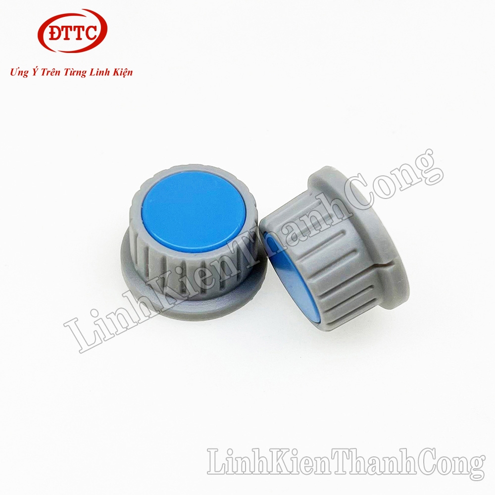 Núm Triết Áp 28mm, Thân Màu Xám, Đầu Xanh Dương