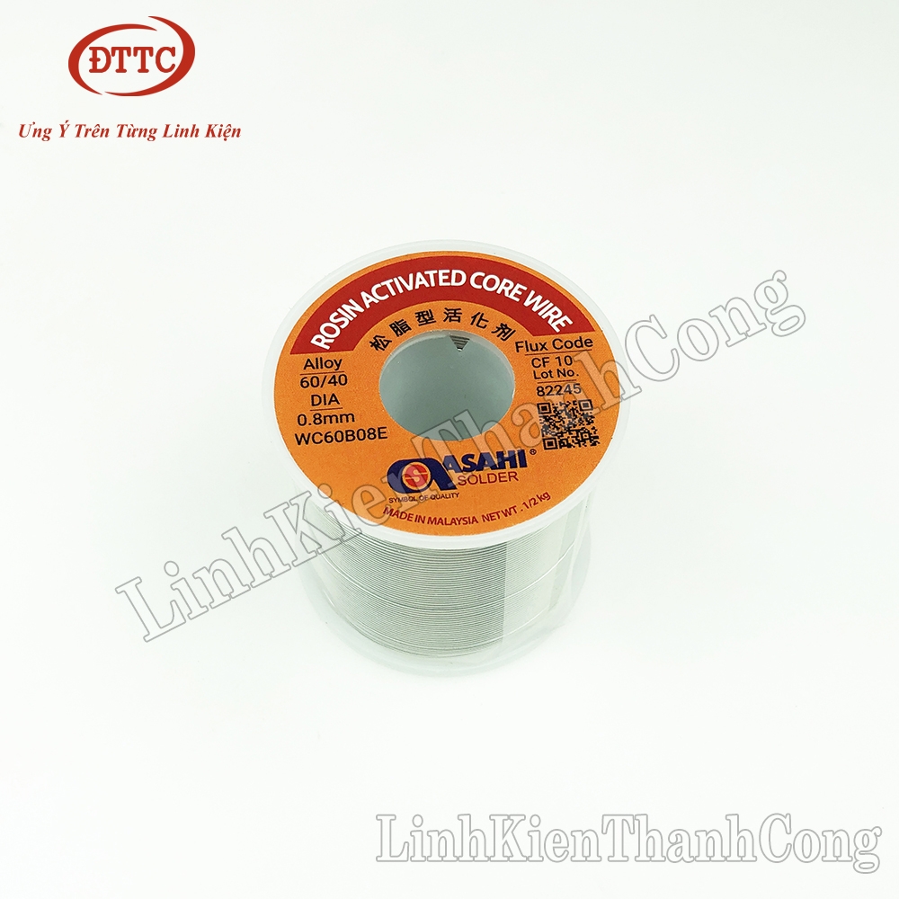 Thiếc Hàn ASAHI 60/40 500gam 0.8mm Chính Hãng