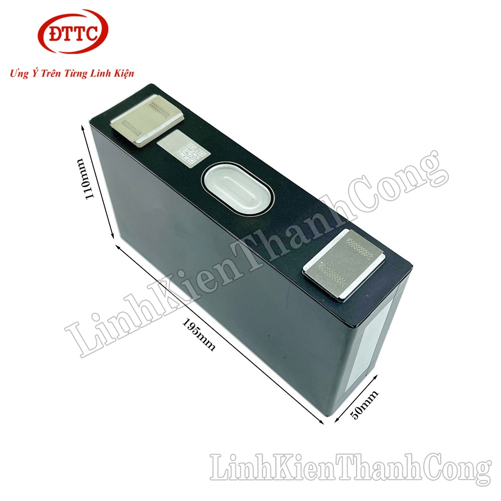 Pin Lithium 3.7V 145Ah 195x50x110mm