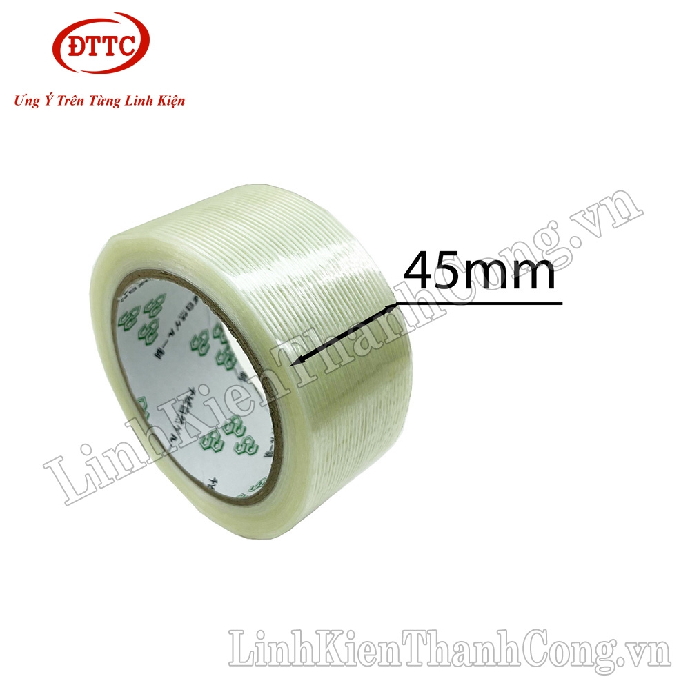 Băng Dính Sợi Thủy Tinh Rộng 45mm, Cuộn Dài 25m