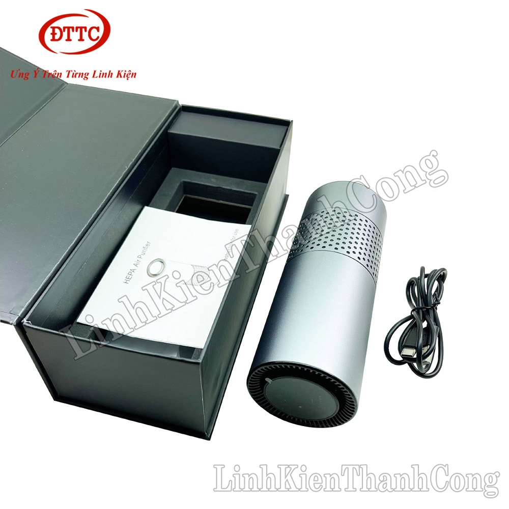 Máy Lọc Không Khí Ô TÔ Thông Minh, Taọ Ion Âm Khử Mùi, Diệt Khuẩn HEPA CAR AIRPURIFIER