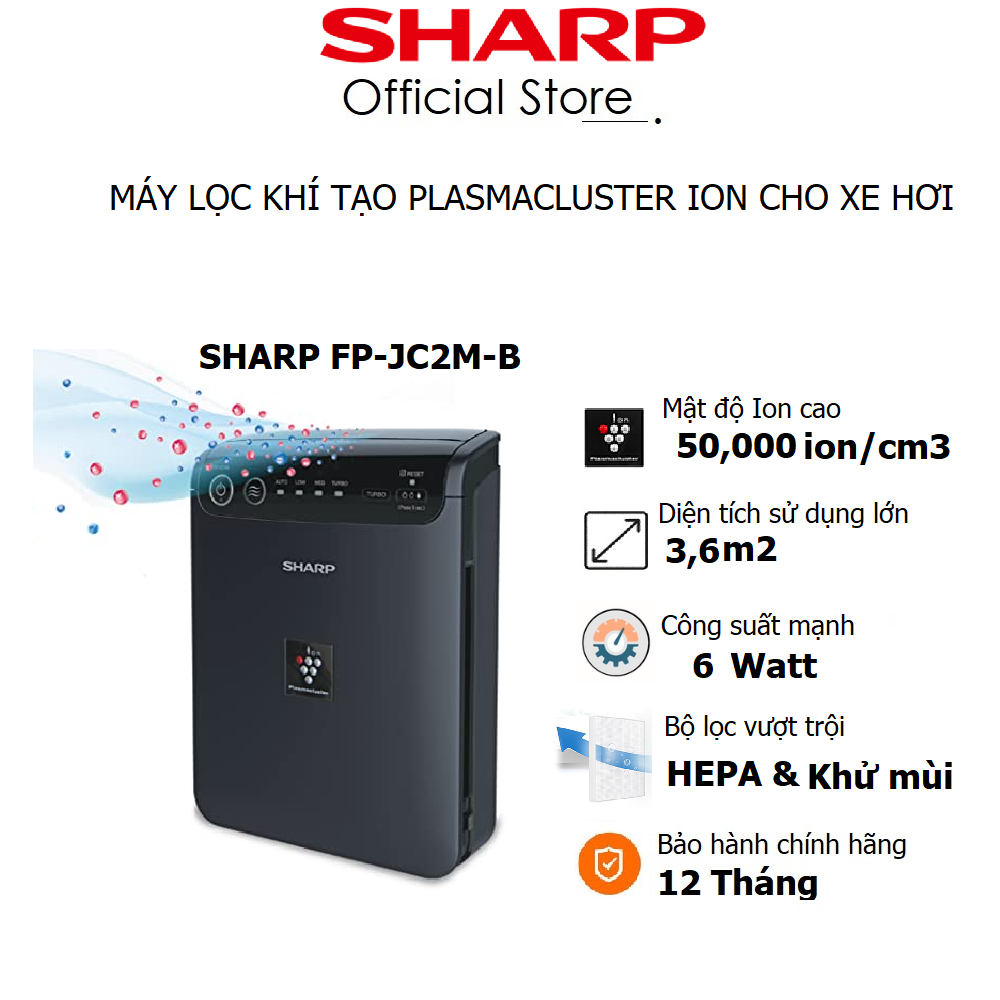 Máy lọc không khí Ô tô Sharp FP-JC2M-B