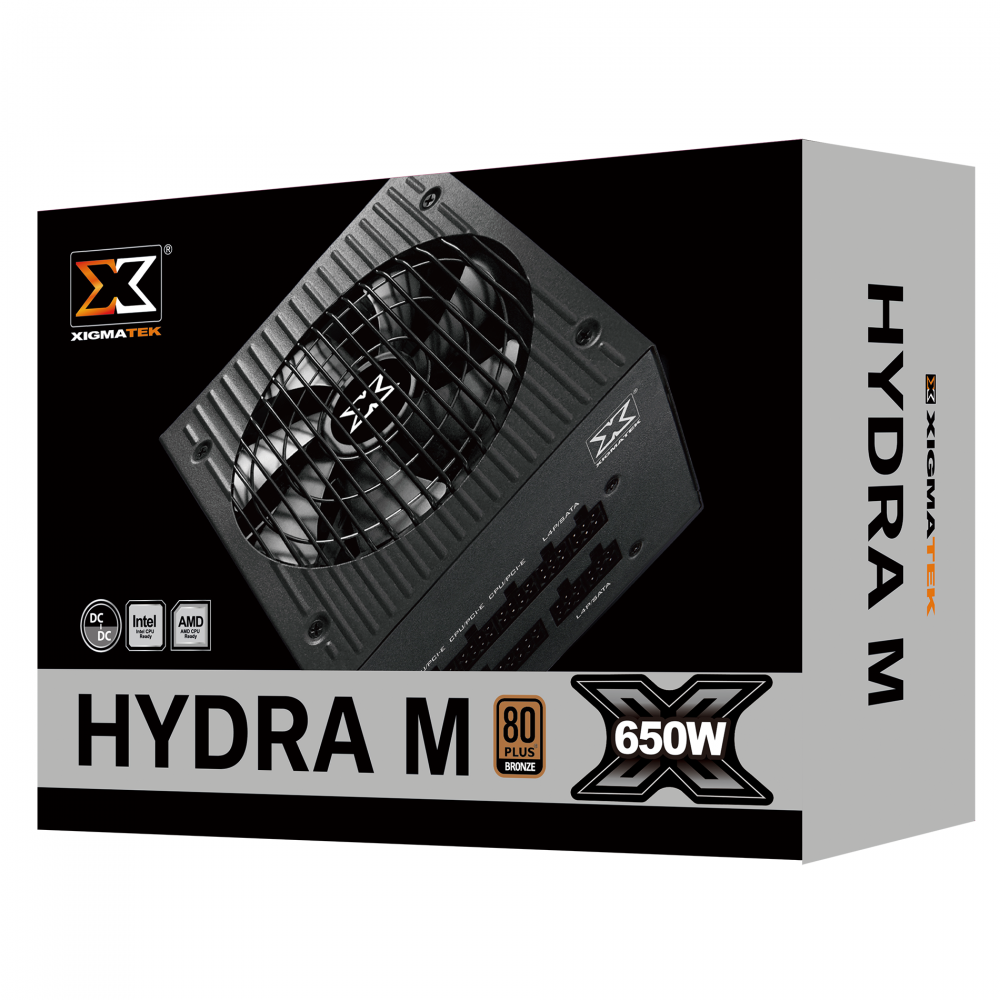 XIGMATEK HYDRA M 650 (EN44214) - 80PLUS BRONZE, 100% CÁP RỜI - DẠNG DẸT