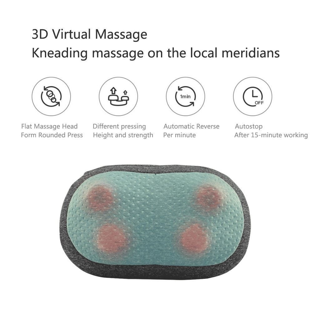 Gối massage Leravan LF-YK006 nhiệt không dây